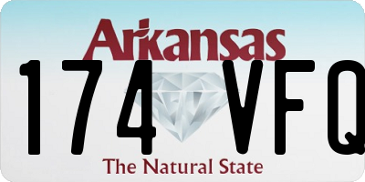 AR license plate 174VFQ