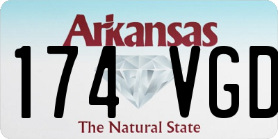 AR license plate 174VGD