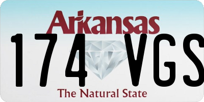 AR license plate 174VGS
