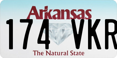 AR license plate 174VKR