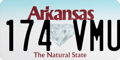 AR license plate 174VMU
