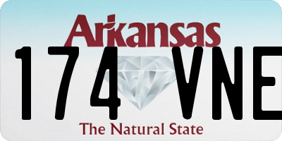 AR license plate 174VNE