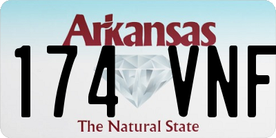 AR license plate 174VNF