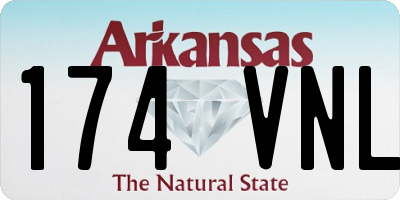 AR license plate 174VNL