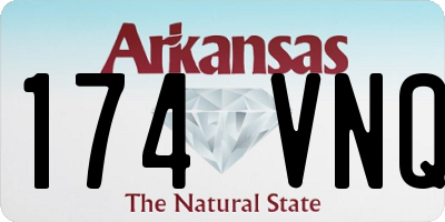 AR license plate 174VNQ
