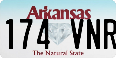 AR license plate 174VNR