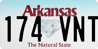 AR license plate 174VNT