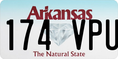AR license plate 174VPU