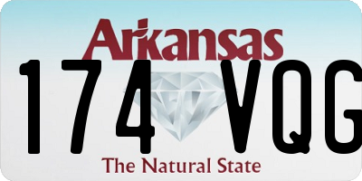 AR license plate 174VQG