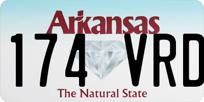 AR license plate 174VRD