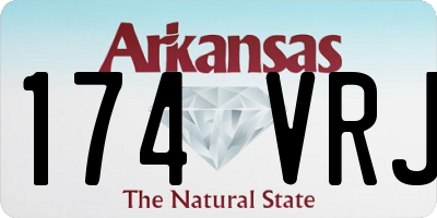 AR license plate 174VRJ