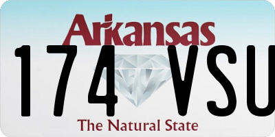 AR license plate 174VSU