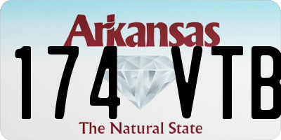 AR license plate 174VTB