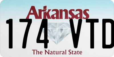 AR license plate 174VTD