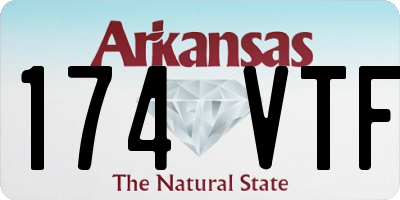 AR license plate 174VTF