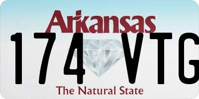 AR license plate 174VTG