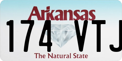AR license plate 174VTJ