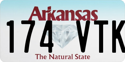 AR license plate 174VTK