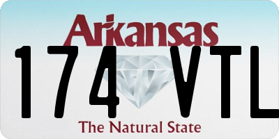 AR license plate 174VTL
