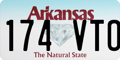 AR license plate 174VTO