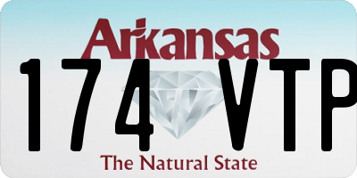 AR license plate 174VTP