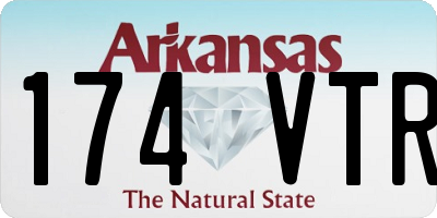 AR license plate 174VTR