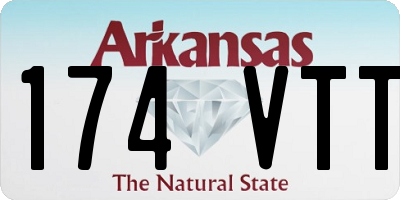 AR license plate 174VTT