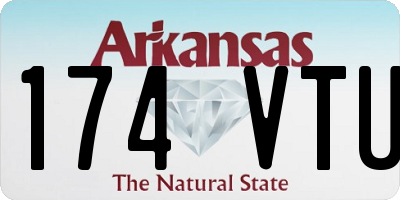AR license plate 174VTU