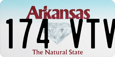AR license plate 174VTV