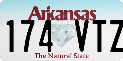 AR license plate 174VTZ