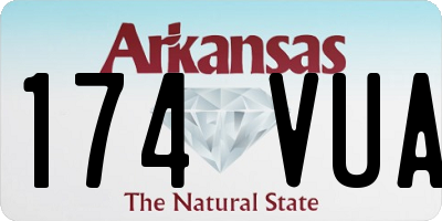 AR license plate 174VUA