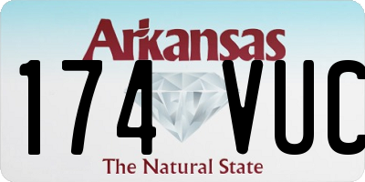 AR license plate 174VUC