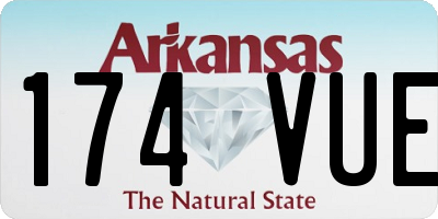 AR license plate 174VUE