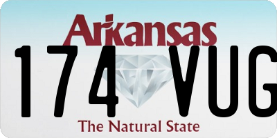 AR license plate 174VUG