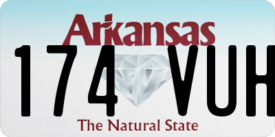 AR license plate 174VUH