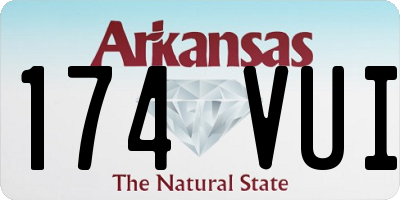 AR license plate 174VUI