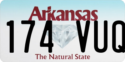 AR license plate 174VUQ