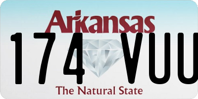 AR license plate 174VUU