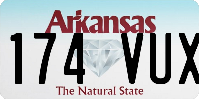 AR license plate 174VUX
