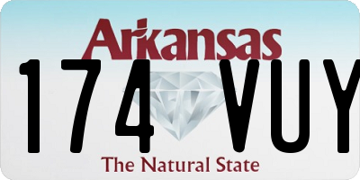 AR license plate 174VUY