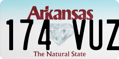 AR license plate 174VUZ