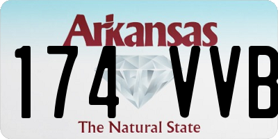 AR license plate 174VVB