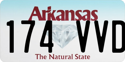 AR license plate 174VVD