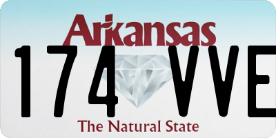 AR license plate 174VVE