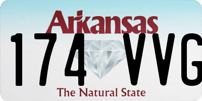 AR license plate 174VVG