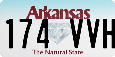 AR license plate 174VVH