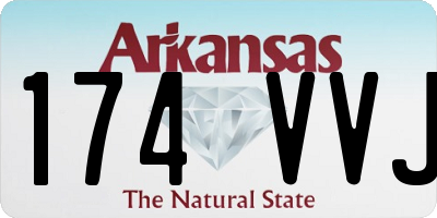 AR license plate 174VVJ