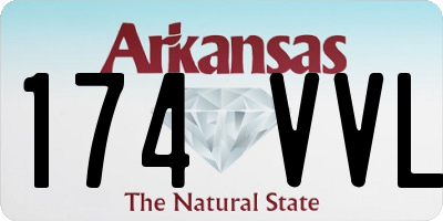 AR license plate 174VVL
