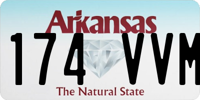 AR license plate 174VVM