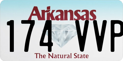 AR license plate 174VVP